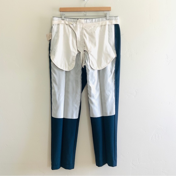 Zanella Todd Flat Front Luxury 120's Wool Serge Pant Navy Men’s Size 38 x 32 US - Picture 5 of 16